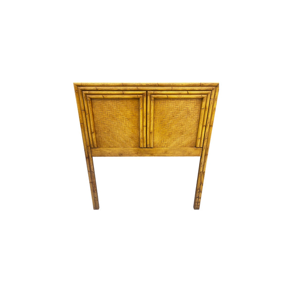 Lea Furniture Pair of Faux Bamboo Wooden Twin Size Headboards