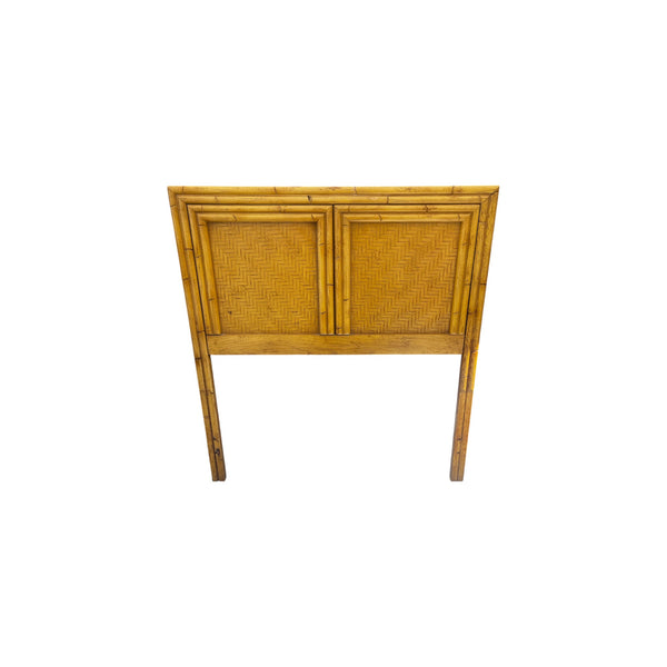Lea Furniture Pair of Faux Bamboo Wooden Twin Size Headboards