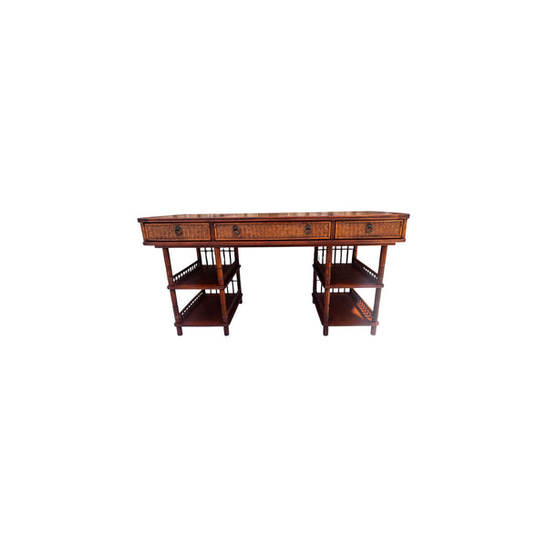 Tommy Bahama British Colonial Bamboo and Rattan Desk 2