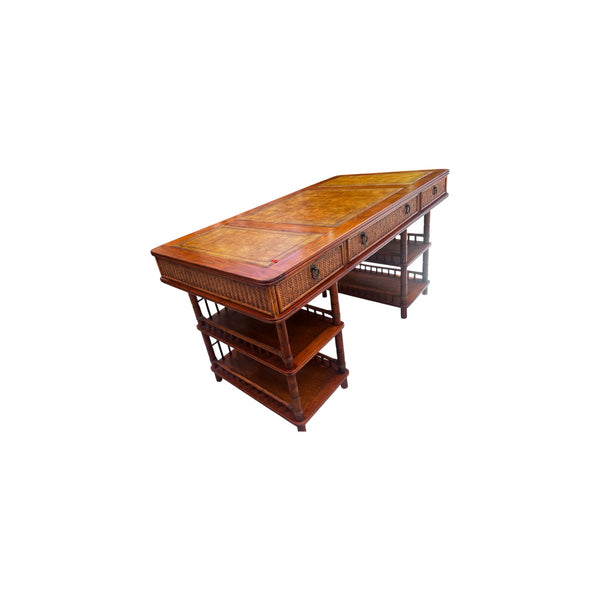 Tommy Bahama British Colonial Bamboo and Rattan Desk 3