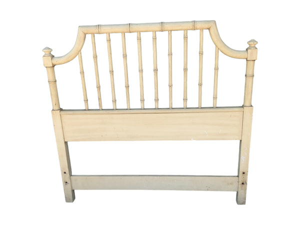 Thomasville TWIN Size Headboard Faux Bamboo Coastal Regency Glam