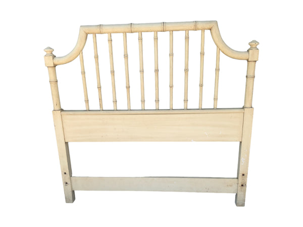 Thomasville TWIN Size Headboard Faux Bamboo Coastal Regency Glam