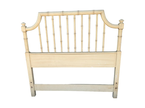 Thomasville TWIN Size Headboard Faux Bamboo Coastal Regency Glam