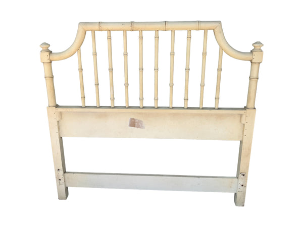 Thomasville TWIN Size Headboard Faux Bamboo Coastal Regency Glam