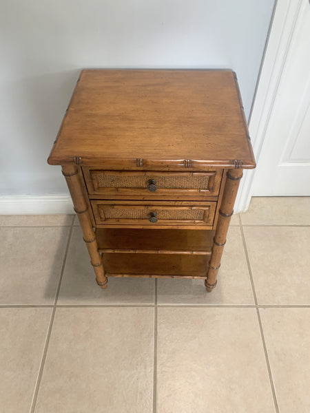 Tommy Bahama Ginger Island Bedside Chest/ Nightstand with Woven Accents