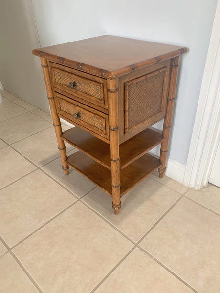 Tommy Bahama Ginger Island Bedside Chest/ Nightstand with Woven Accents