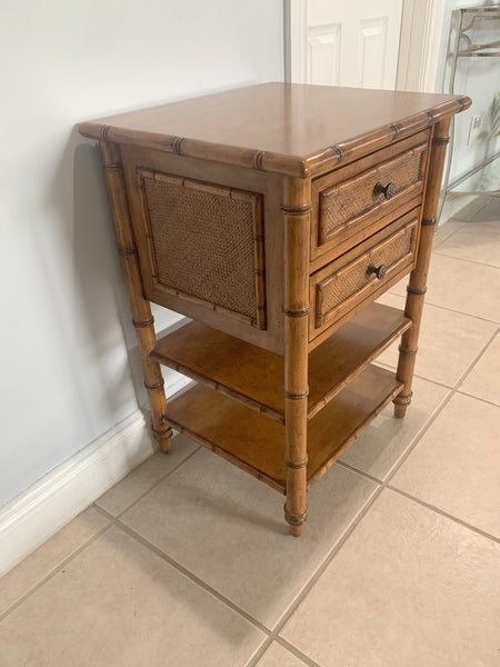 Tommy Bahama Ginger Island Bedside Chest/ Nightstand with Woven Accents