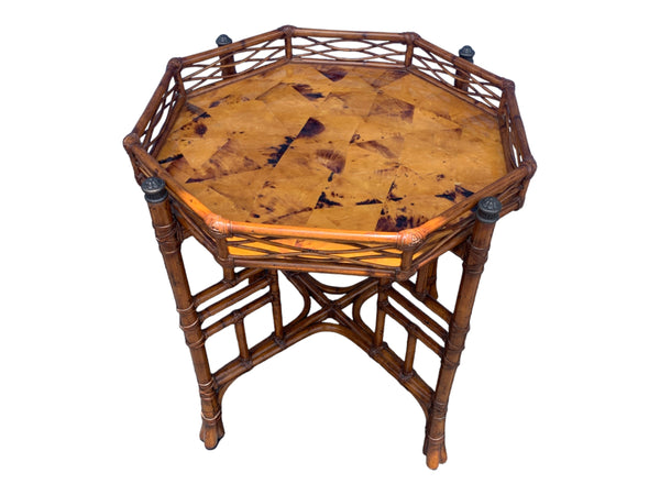 Tommy Bahama Home Living Room Key Largo End Table Octagonal