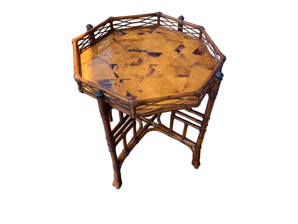 Tommy Bahama Home Living Room Key Largo End Table Octagonal