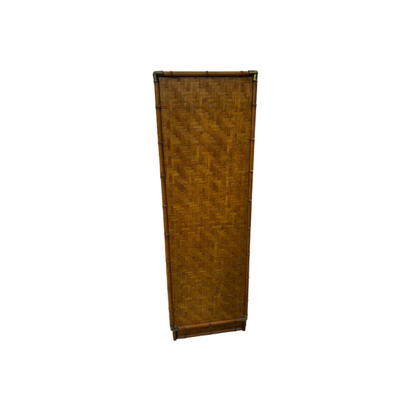 Dixie Flatweave Lingerie Chest-Campaign Coastal Herringbone Wicker Vintage