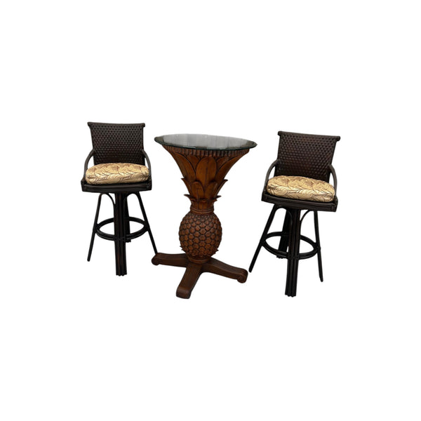 Ocean Reef Pub Table Pineapple Base Tommy Bahama Style