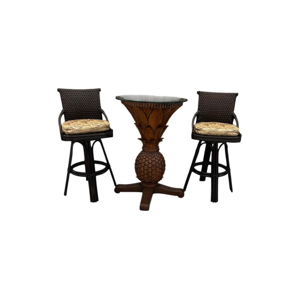 Ocean Reef Pub Table Pineapple Base Tommy Bahama Style