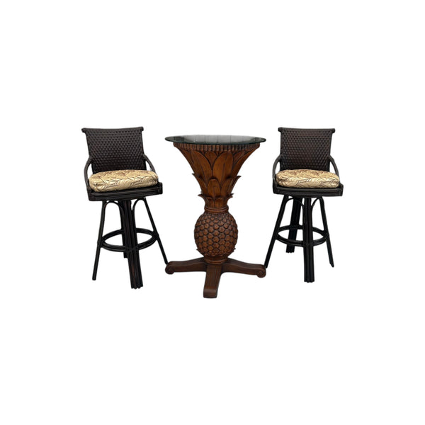 Ocean Reef Pub Table Pineapple Base Tommy Bahama Style