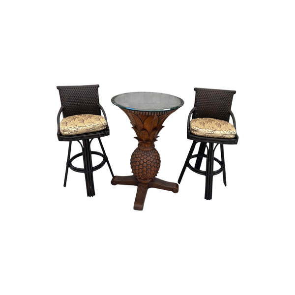 Ocean Reef Pub Table Pineapple Base Tommy Bahama Style
