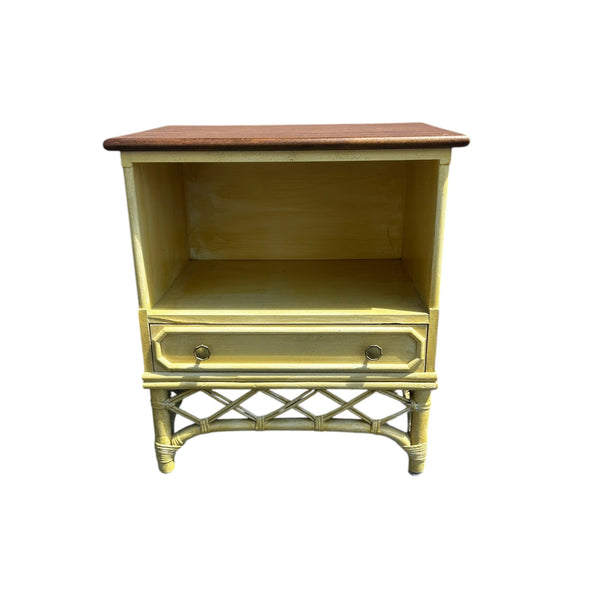 Ficks Reed Rattan Nightstand Bamboo Nightstand Palm Beach