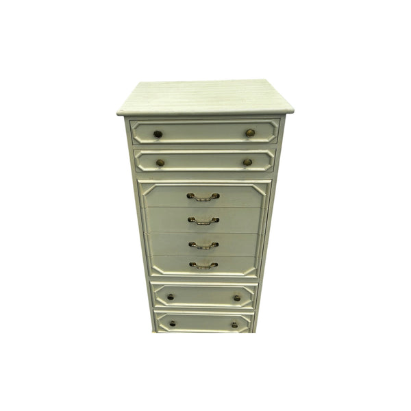 Ficks Reed Faux Bamboo Lingerie Chest Palm beach 8 drawers