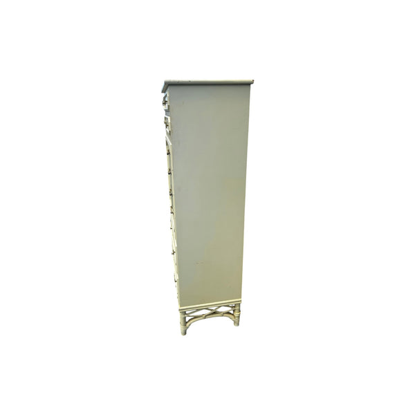 Ficks Reed Faux Bamboo Lingerie Chest Palm beach 8 drawers