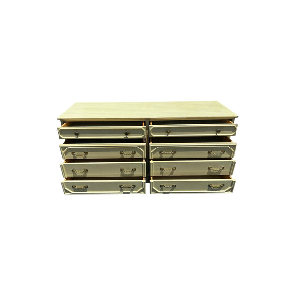 Ficks Reed Faux Bamboo 8 Drawer Dresser Credenza Palm Beach