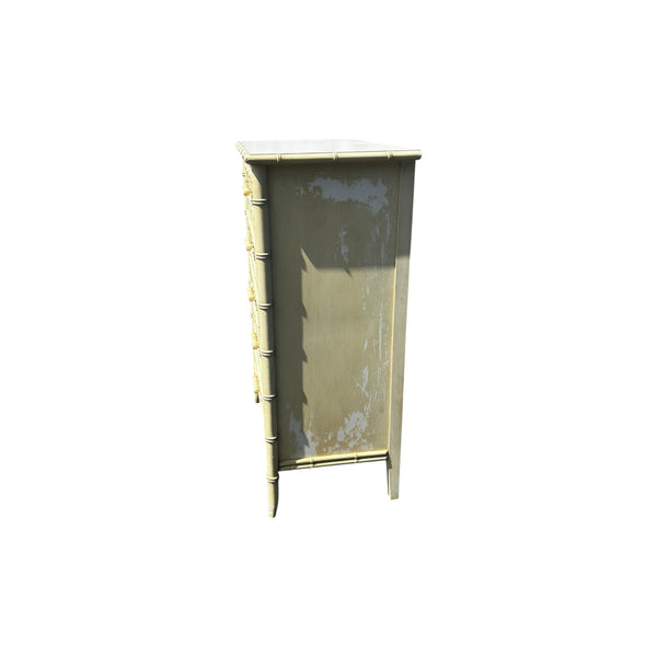 Dixie Aloha Frework Faux Bamboo Chest 5 Drawers