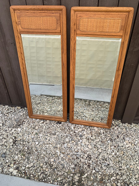 Pair of Lane Mid Century Mirrors