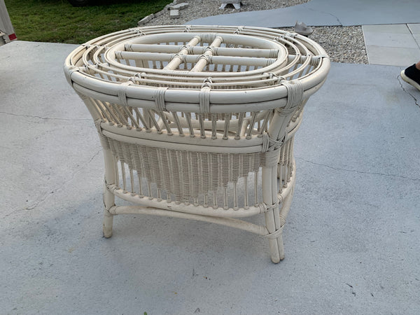 Bamboo and rattan dining set