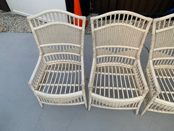 Bamboo and rattan dining set