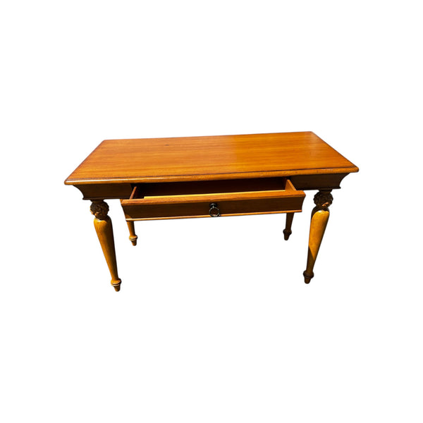 Tommy Bahama Writing desk single drawer with Chippendale bamboo chair