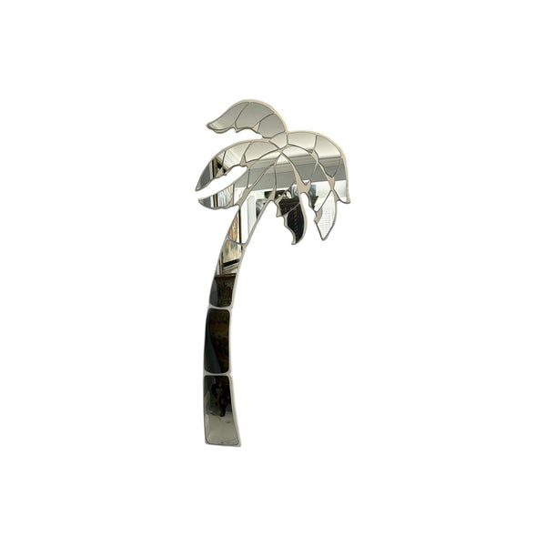 Vintage Postmodern Sculpted Coastal Florida Palm Tree Mirror 64.5"