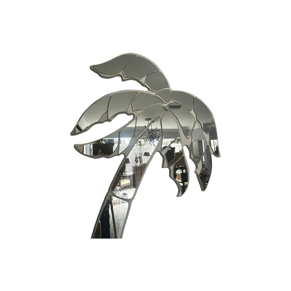 Vintage Postmodern Sculpted Coastal Florida Palm Tree Mirror 64.5"