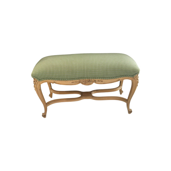 French Country Provincial Louis XV Style Bench