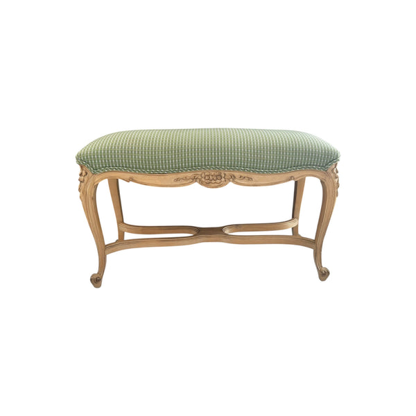 French Country Provincial Louis XV Style Bench