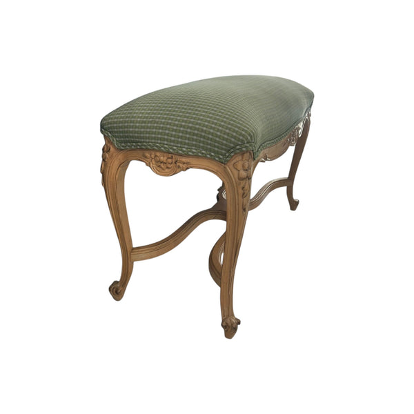 French Country Provincial Louis XV Style Bench