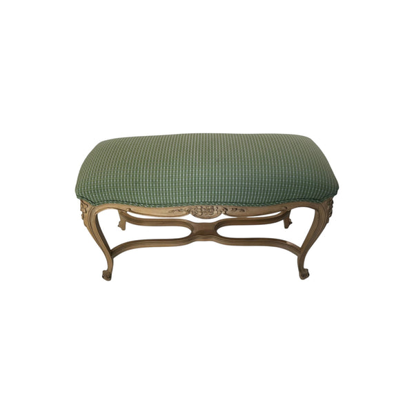 French Country Provincial Louis XV Style Bench