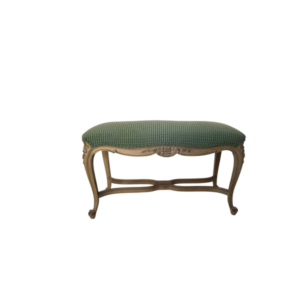 French Country Provincial Louis XV Style Bench