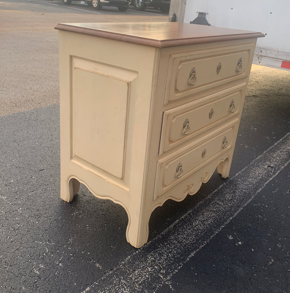 Vintage Ethan Allen Legacy Collection Three Drawer Chest Nightstand