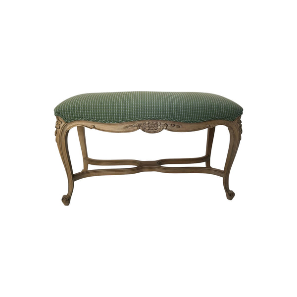 French Country Provincial Louis XV Style Bench