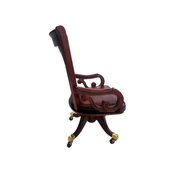 Pulaski Leather Swivel Office Chair with casters