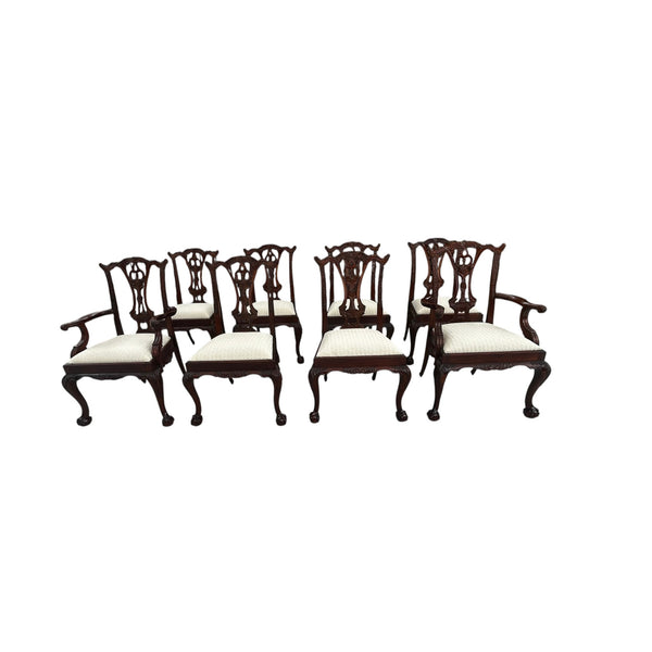 Set Of 8 MAITLAND SMITH Mahogany Dining Room Chairs