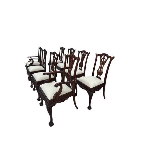 Set Of 8 MAITLAND SMITH Mahogany Dining Room Chairs