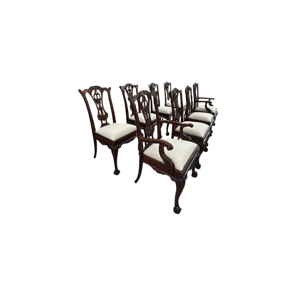 Set Of 8 MAITLAND SMITH Mahogany Dining Room Chairs