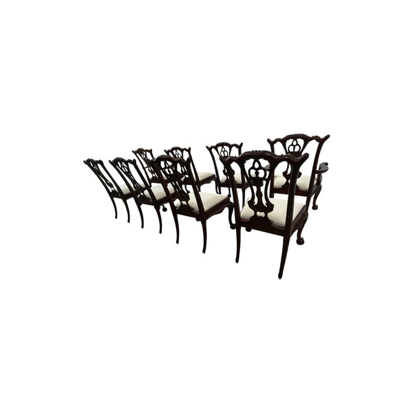 Set Of 8 MAITLAND SMITH Mahogany Dining Room Chairs