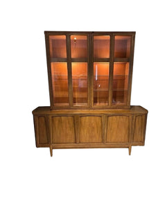 950's American of Martinsville Mid Century China Cabinet 2 pieces