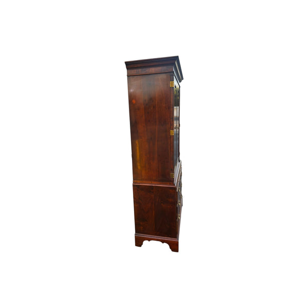 Henredon Aston Court Collection Georgian Banded Burled Armoire / TV cabinet