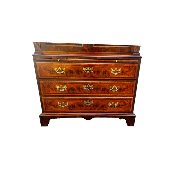 Henredon Aston Court Collection Georgian Banded Burled Armoire / TV cabinet