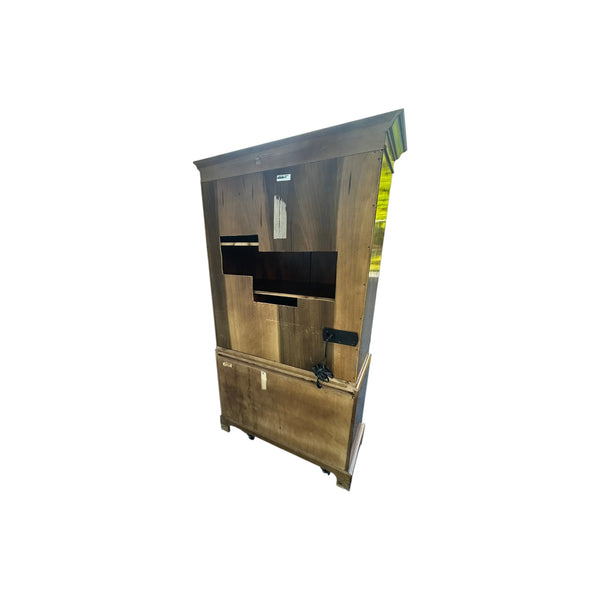 Henredon Aston Court Collection Georgian Banded Burled Armoire / TV cabinet