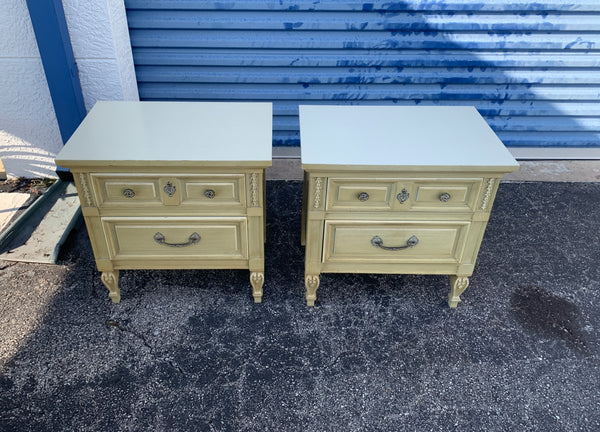 Dixie French Country Nightstands a Pair