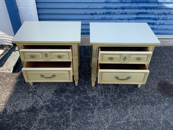 Dixie French Country Nightstands a Pair