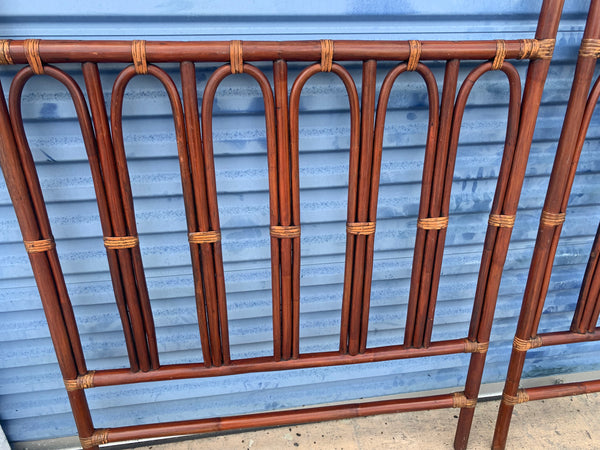 Pair of Vintage Bent Bamboo Twin Headboards