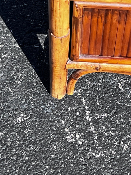 Vintage Coastal Split Reed Chest of Drawers