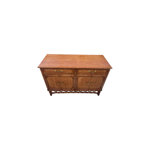 RARE Ficks Reed Dresser Buffet Server Sideboard Faux Bamboo file Cabinet